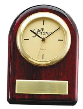 Piano Finish Rosewood Clock 4-1/2 inch x 6-1/2 inch