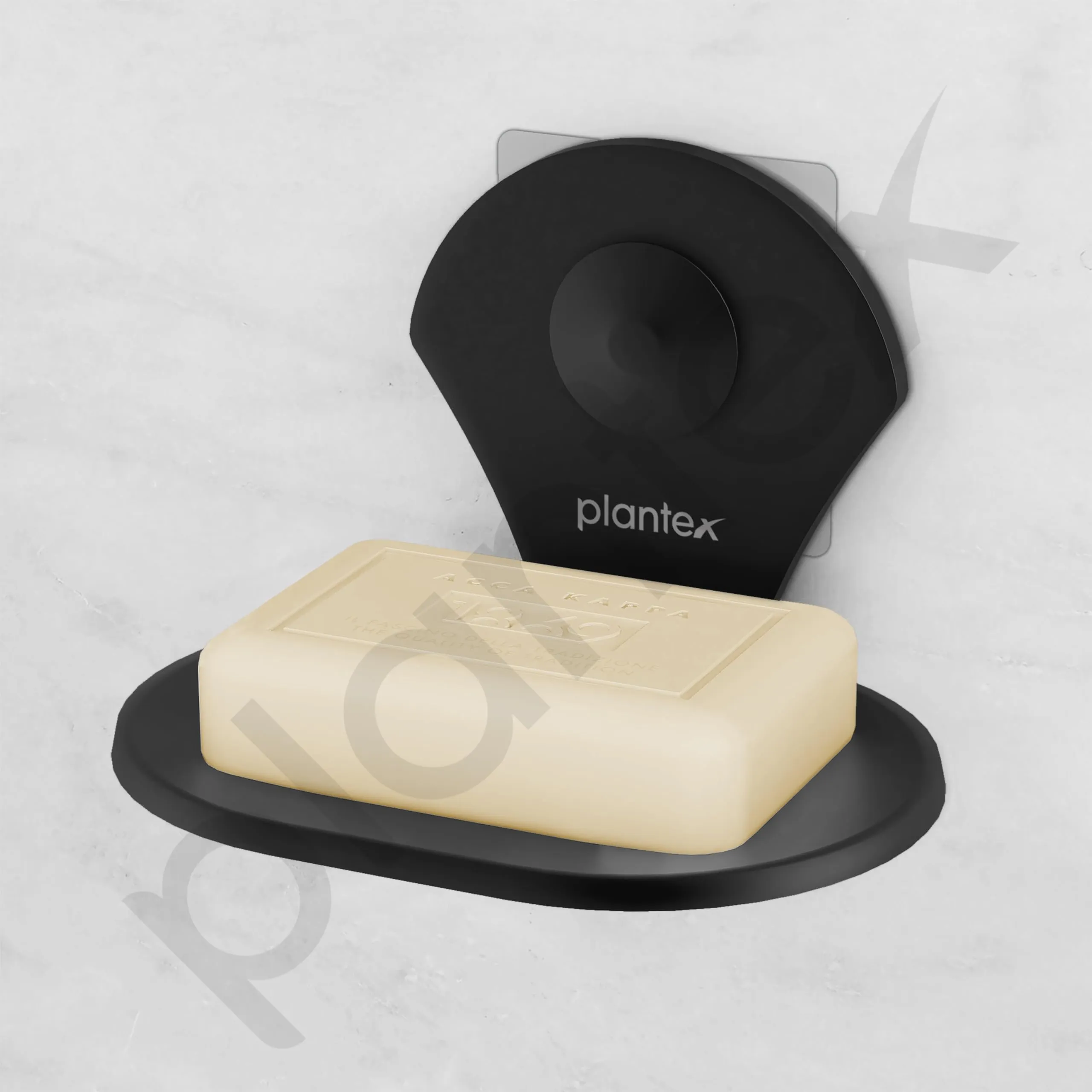 Plantex Royal Self-adhesive Stainless Steel Soap Dish for Bathroom/Soap Case/Soap Stand/Wall Mount Soap dish Holder/Bathroom Accessories - Pack of 1 (Black, Powder Coated)