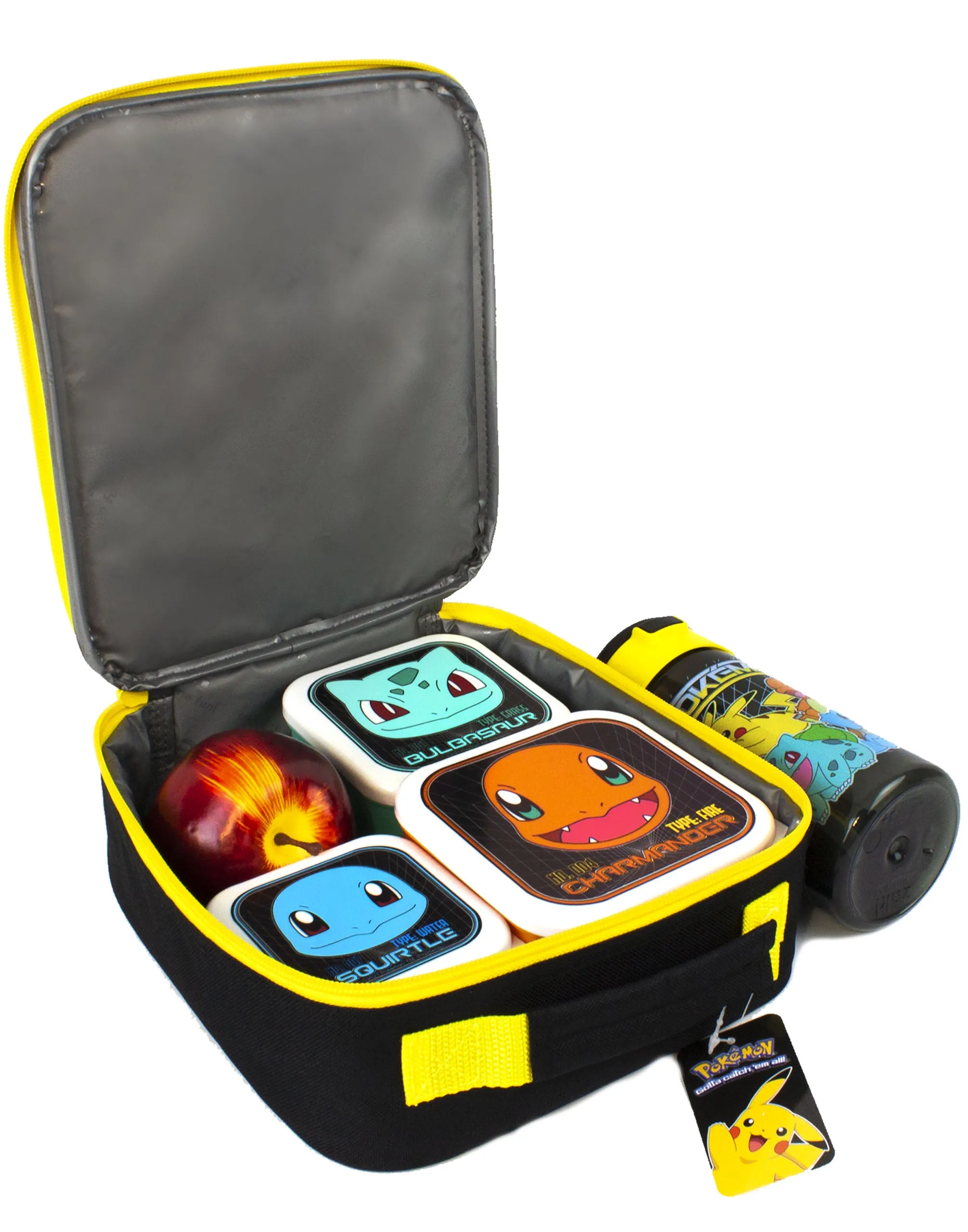 Pokemon Pikachu and Characters 5 piece Lunch Bag Set