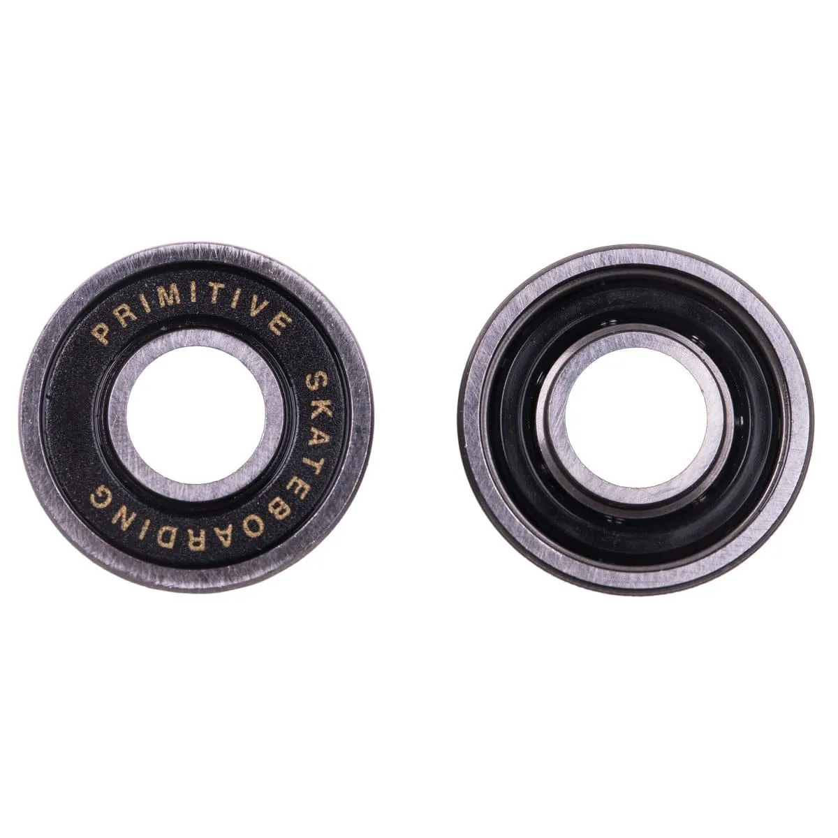 Primitive 8mm Skate Bearings - Black/Gold (8 Pack)