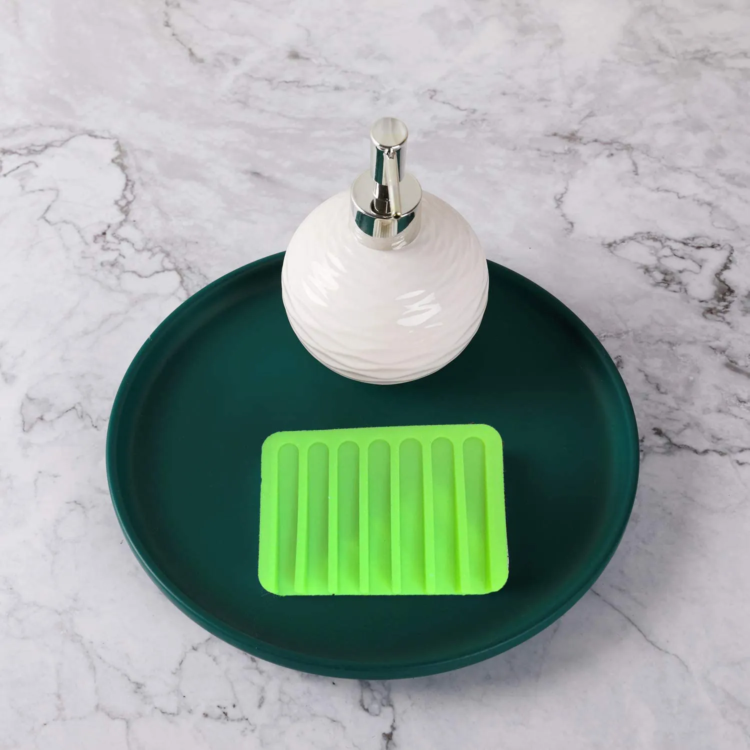 Quanzhou Chenchenchen E-Commerce Co.,Ltd 2 Packs Bamboo Soap Dish, Soap Holder Soap Saver Soap Pad
