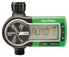 Rain Bird 1ZEHTMR Garden Hose Watering Timer, 3 V, 1 -Zone, 1 -Program, 6 hr Cycle, LCD Display, Wall Mounting :EA: QUANTITY: 1