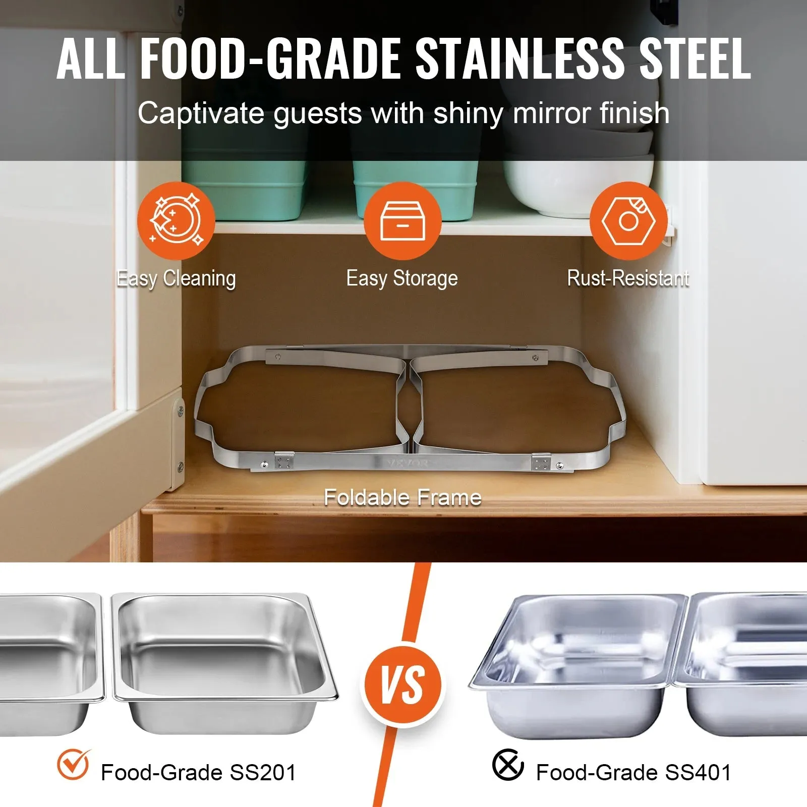Rectangle Chafing Dish Full Size Pans Buffet Catering Warmer