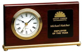 Rosewood Desk Clock