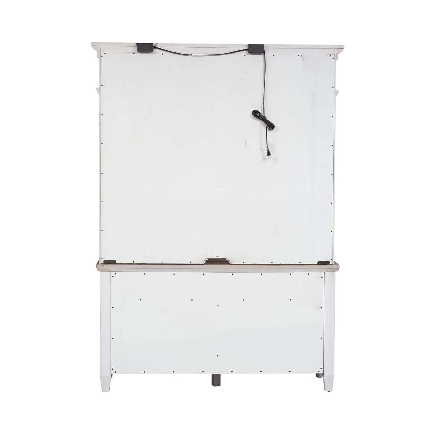 Rustico Credenza & Hutch with File Cabinet drawers