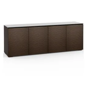 Salamander Chameleon Collection Berlin 347 Quad AV Cabinet (Textured Wenge with Black Glass Top)