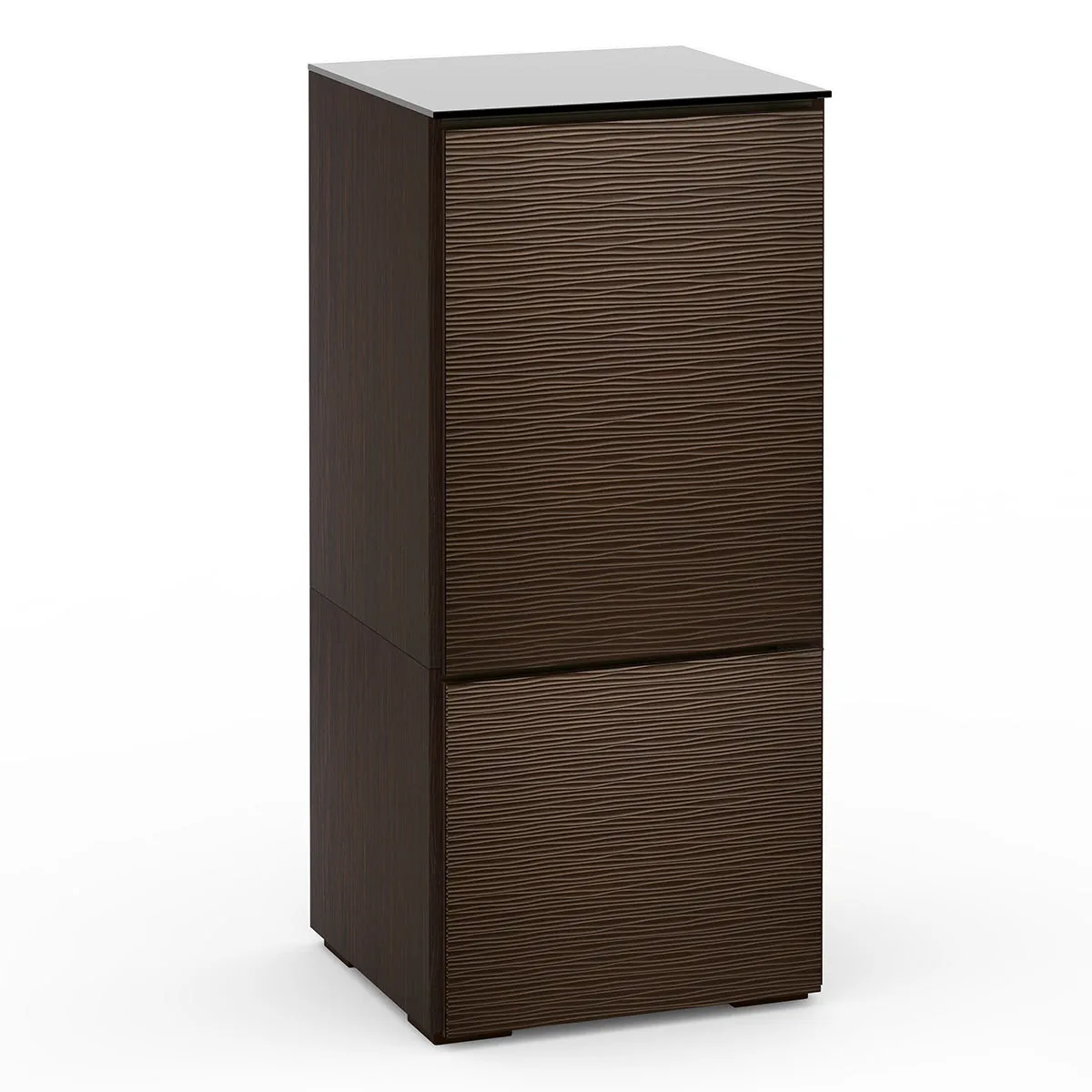 Salamander Chameleon Collection Berlin 517 RM Single Pro Audio Rack (Textured Wenge with Black Glass Top)