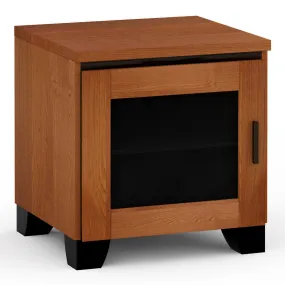 Salamander Chameleon Collection Elba 217 SE Subwoofer Enclosure AV Cabinet (Wide Framed American Cherry Doors with Smoked Glass Inserts)