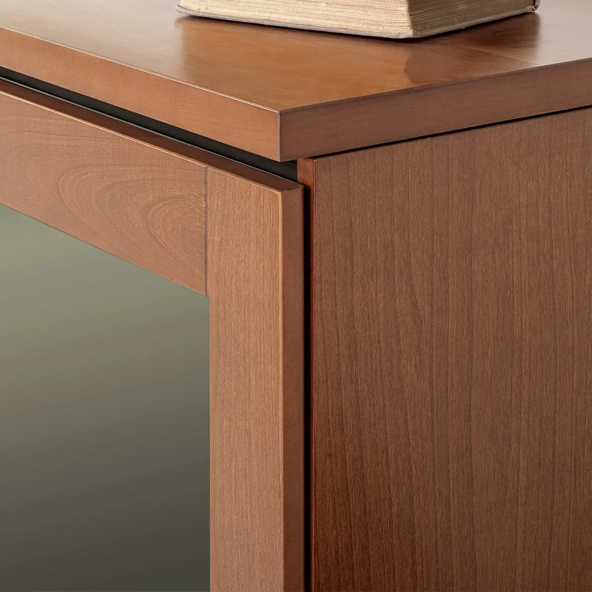 Salamander Chameleon Collection Elba 345 Quad Speaker Integrated Cabinet (Wide Framed American Cherry Doors with Smoked Glass Inserts)