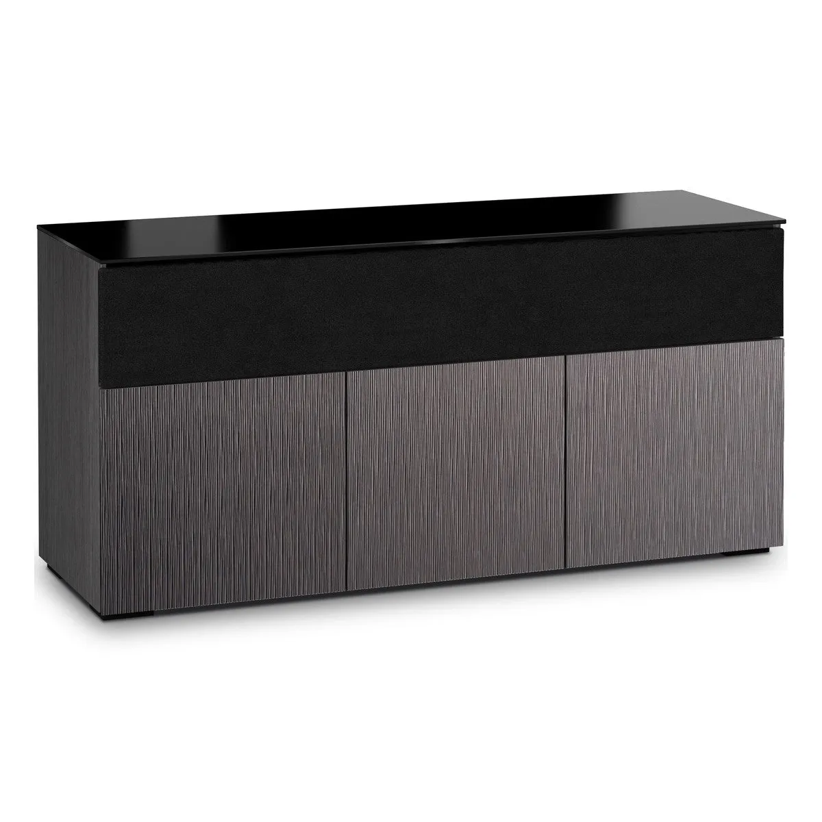 Salamander Chameleon Collection Seattle 339 Triple Speaker Integrated Cabinet (Gray Oak with Black Glass)