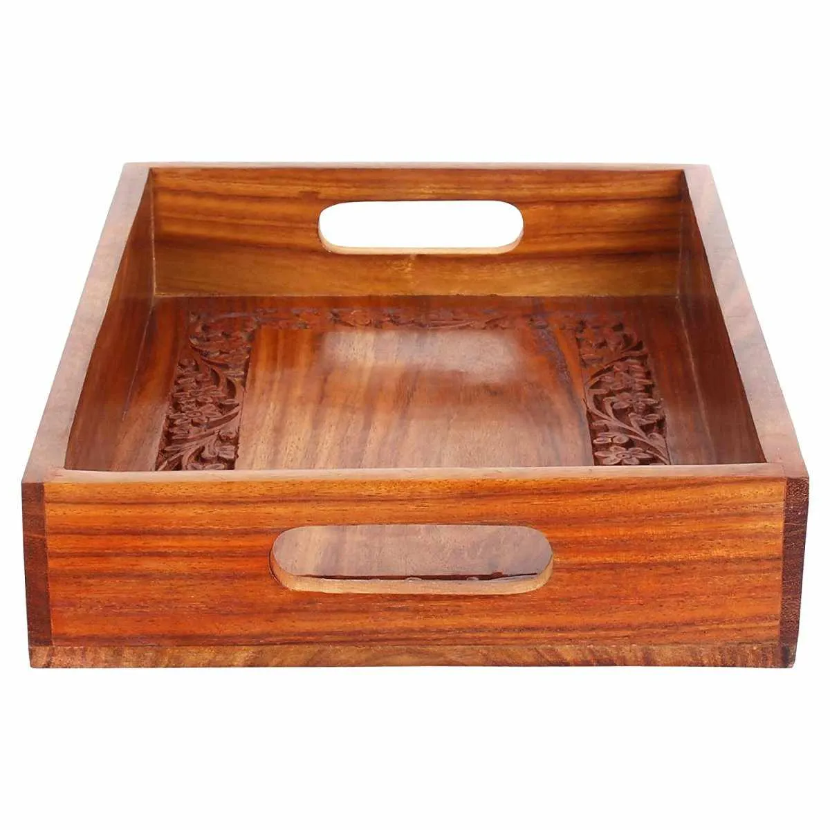 Sheesham Wooden handmade Serving Tray 12x8x1.25 inches
