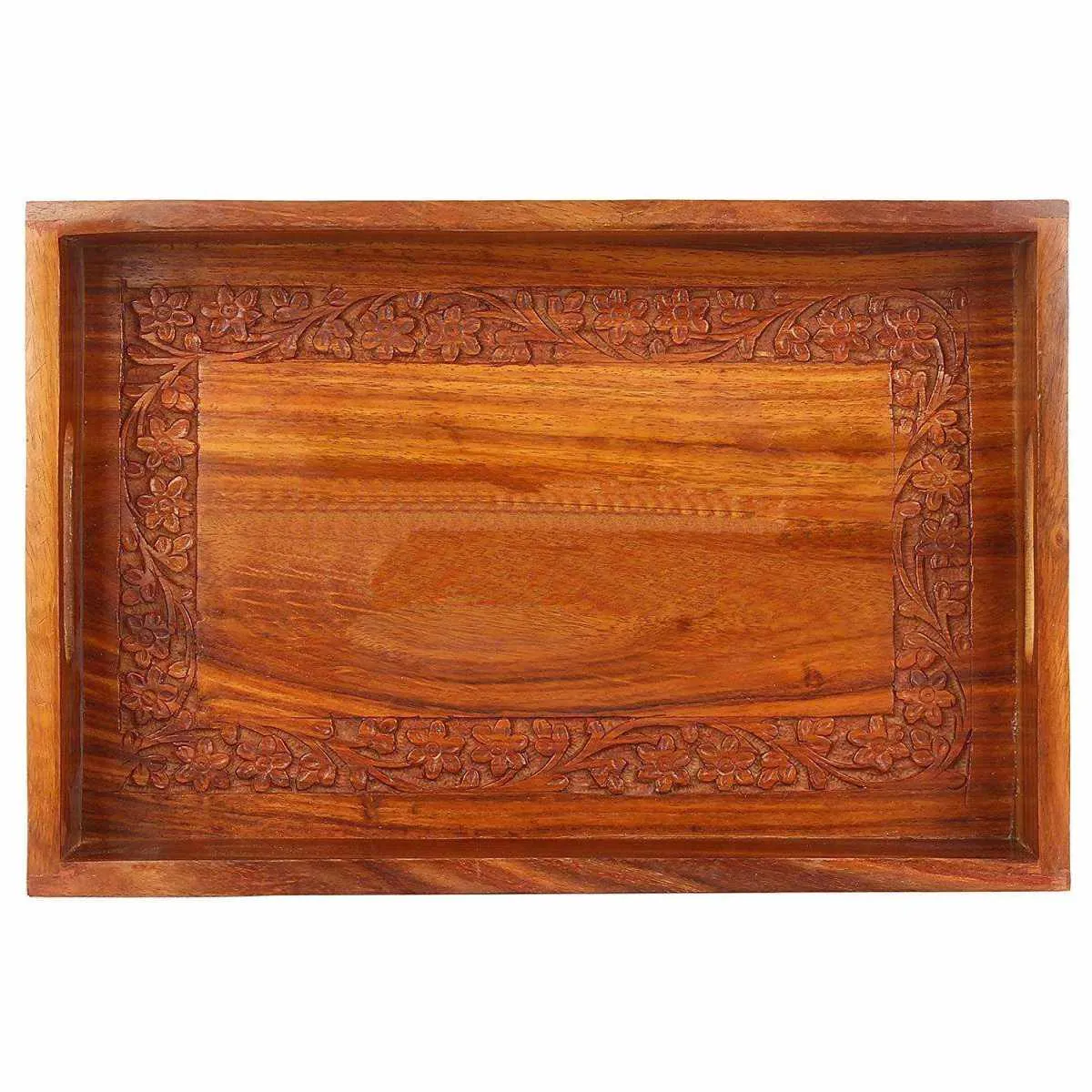 Sheesham Wooden handmade Serving Tray 12x8x1.25 inches