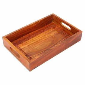 Sheesham Wooden handmade Serving Tray 12x8x1.25 inches