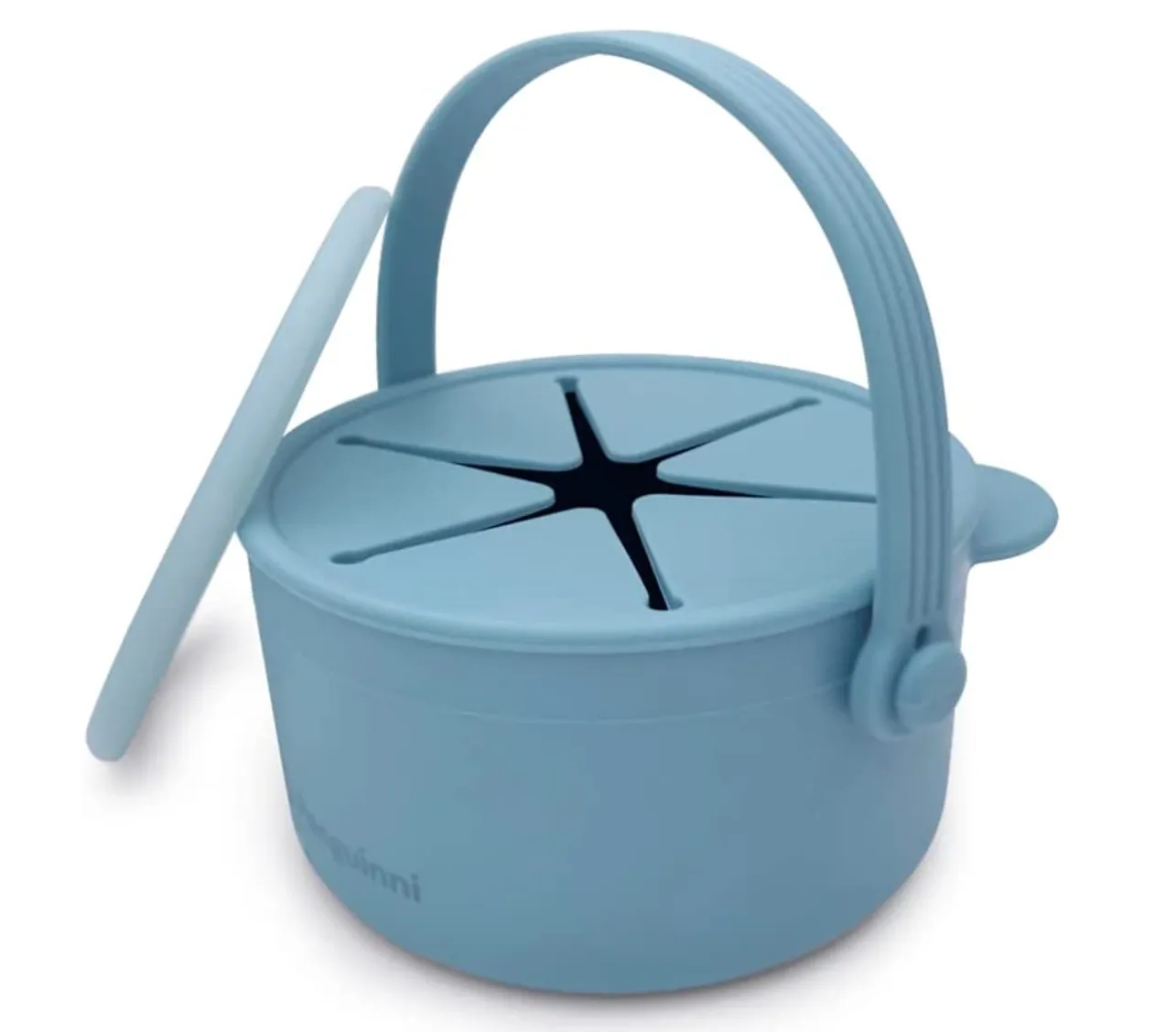 Silicone Spill Proof Snack Cups (Baby Blue)