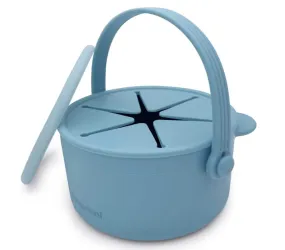 Silicone Spill Proof Snack Cups (Baby Blue)