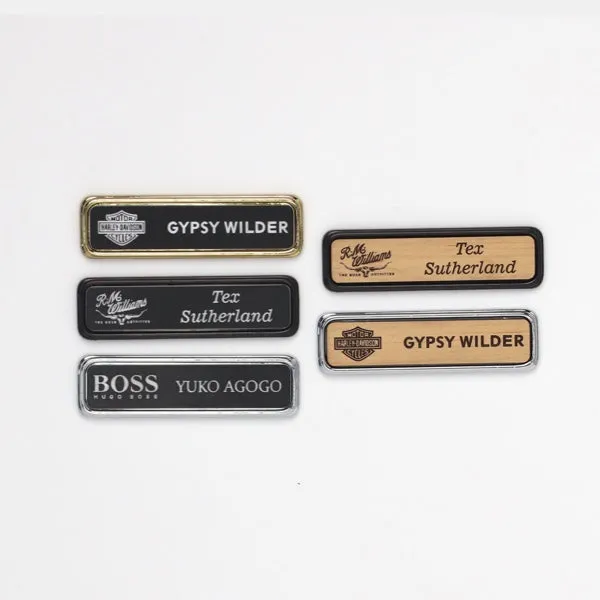 Silver Name Badge Holders - Small Size - Pack of 20