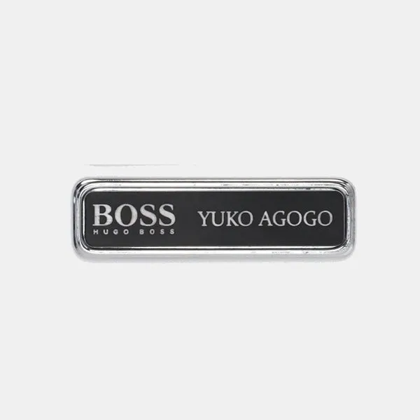 Silver Name Badge Holders - Small Size - Pack of 20