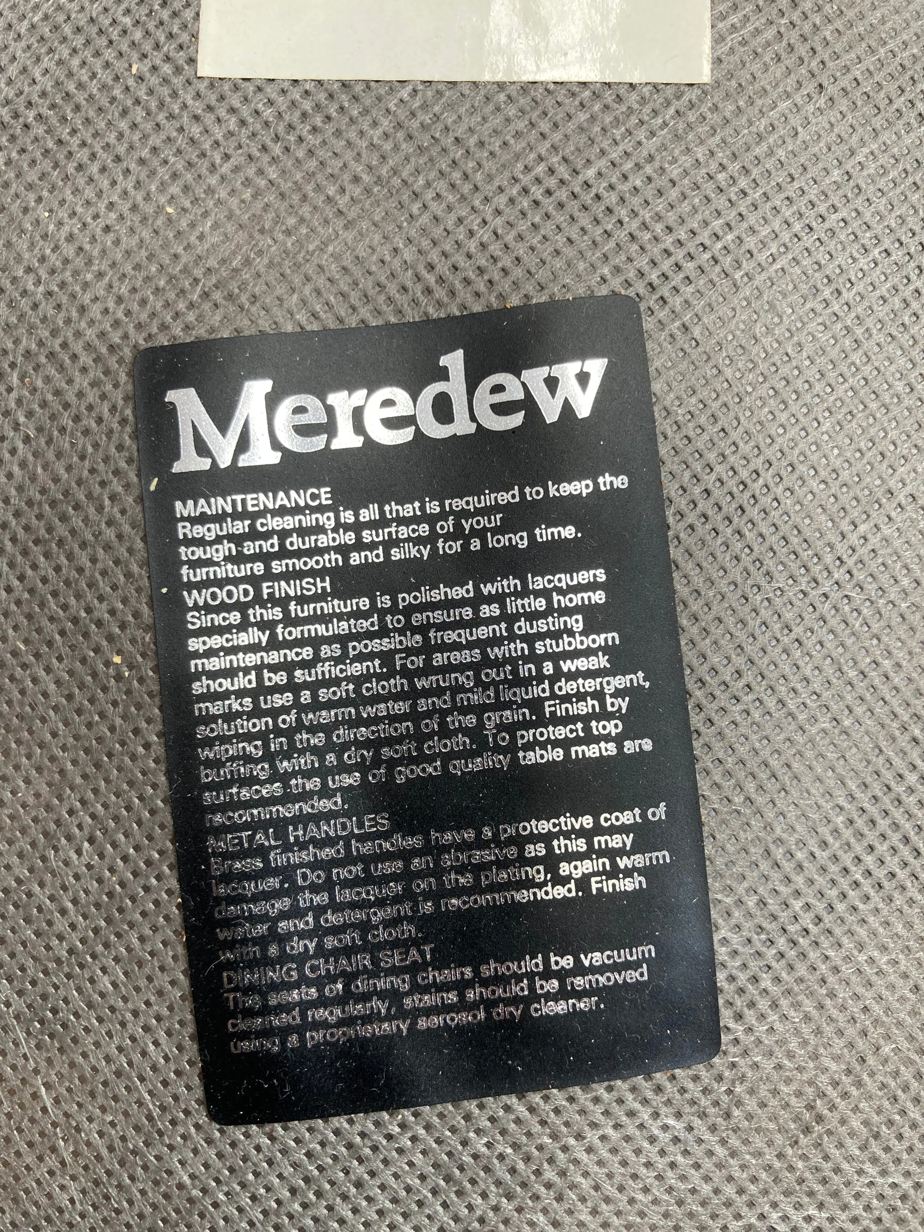 Single vintage meredew dining chair