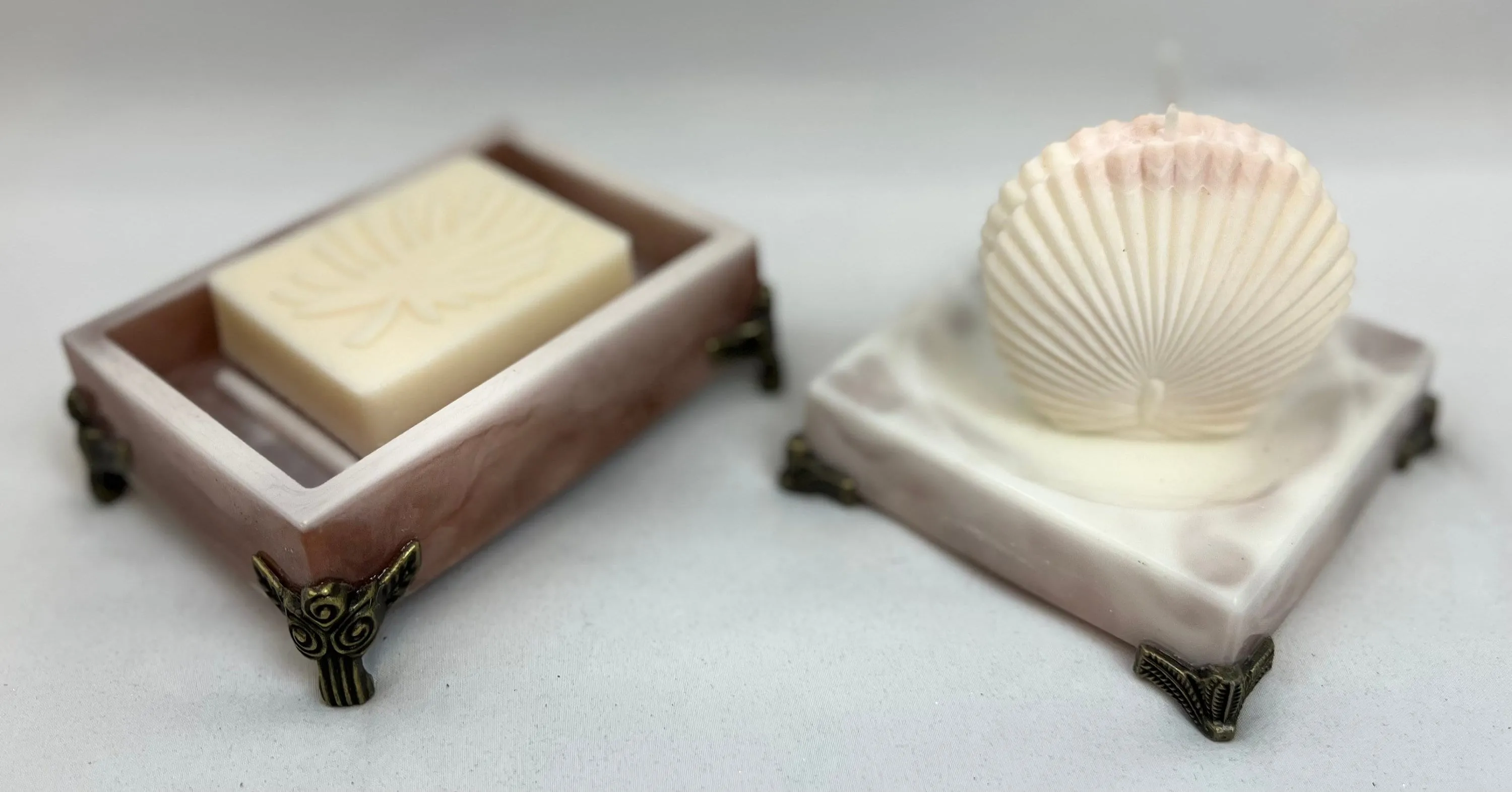 Soap Dish & Candle Holders