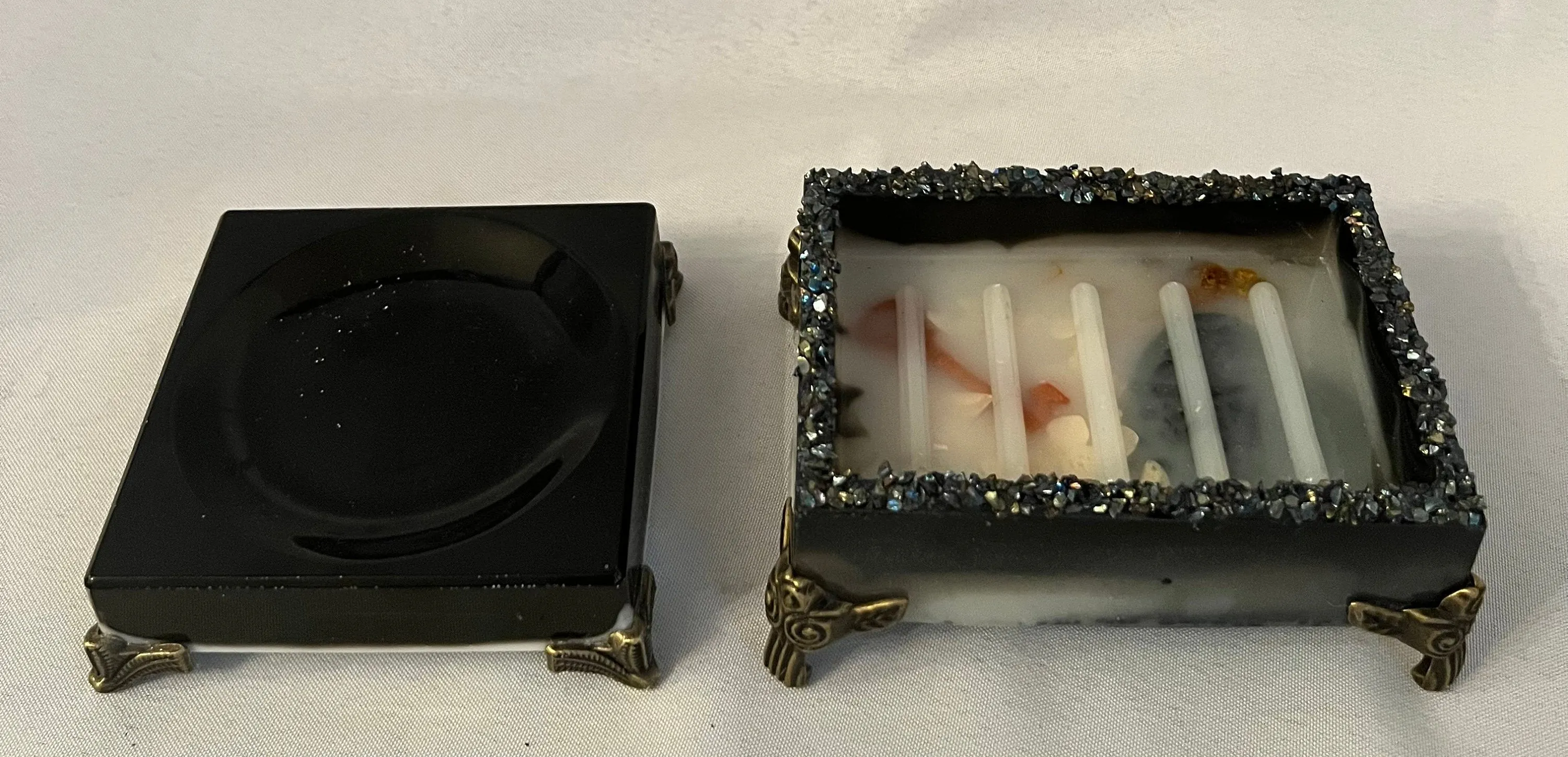 Soap Dish & Candle Holders