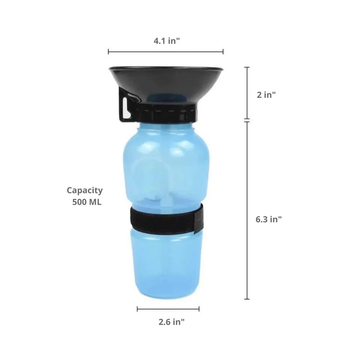 Squeeze Pet Water Bottle for Travel