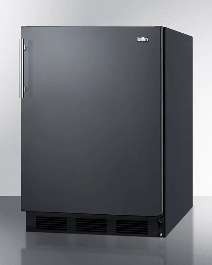 Summit 24" Wide Built-In Refrigerator-Freezer - CT663BKBI