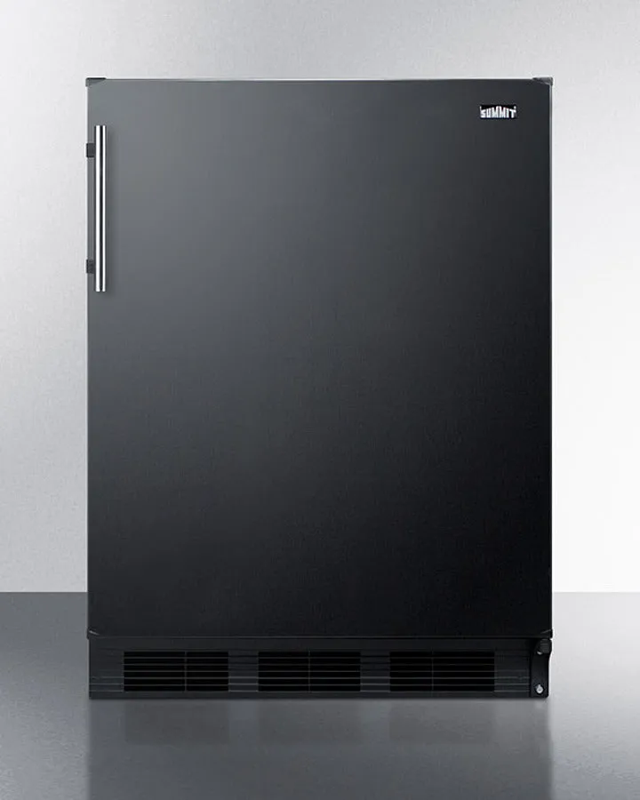 Summit 24" Wide Built-In Refrigerator-Freezer - CT663BKBI
