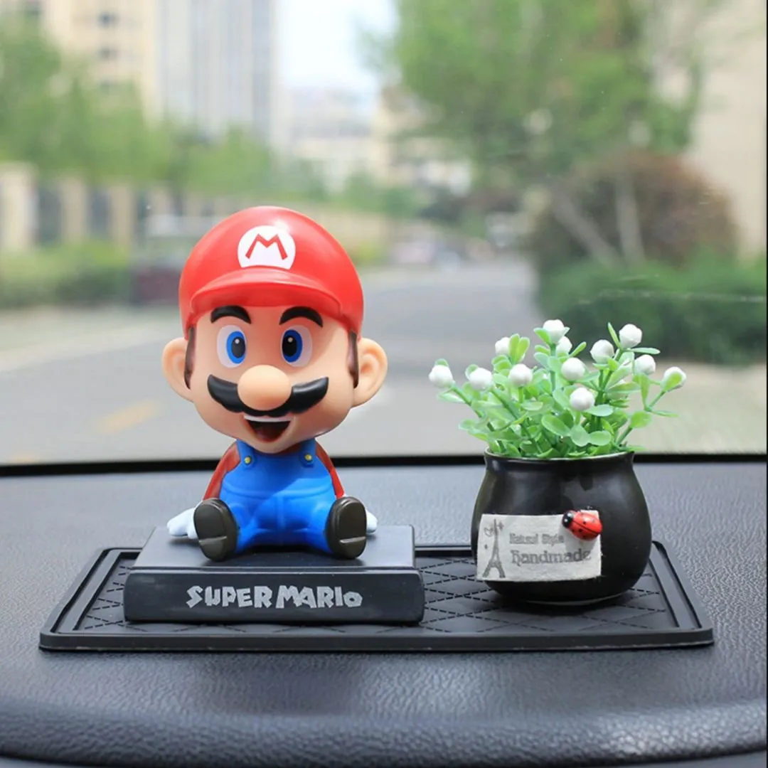 Super Mario Bobble Head | Cutest Plumber Car Decor | Gifts for Teens