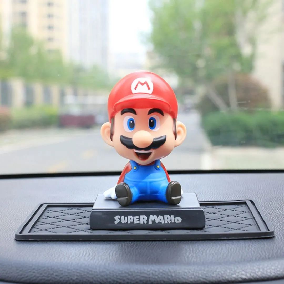 Super Mario Bobble Head | Cutest Plumber Car Decor | Gifts for Teens