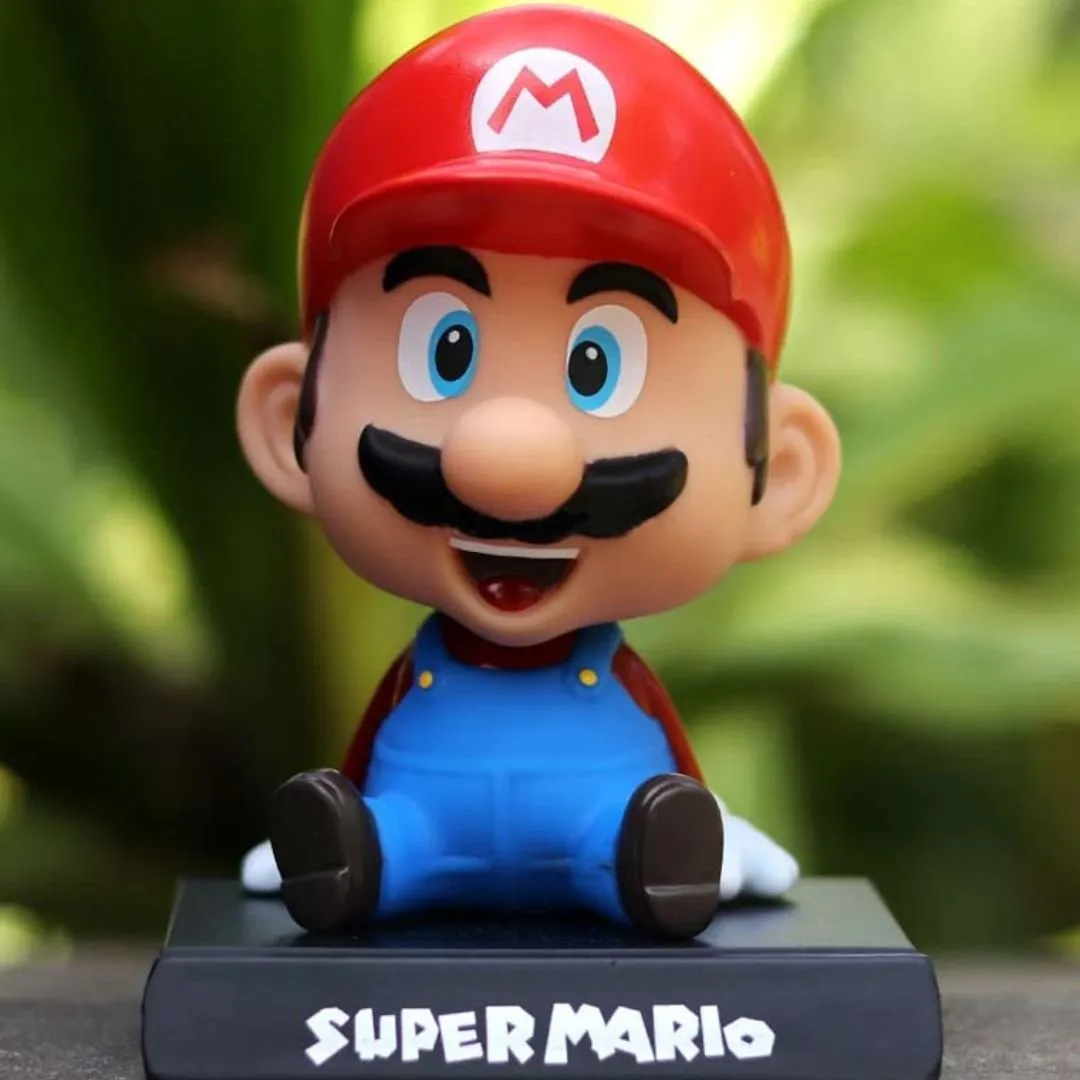 Super Mario Bobble Head | Cutest Plumber Car Decor | Gifts for Teens