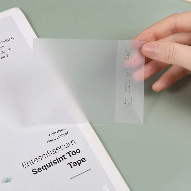 Transparent Sticky Notebook Waterproof Pet Tear Memo Pad