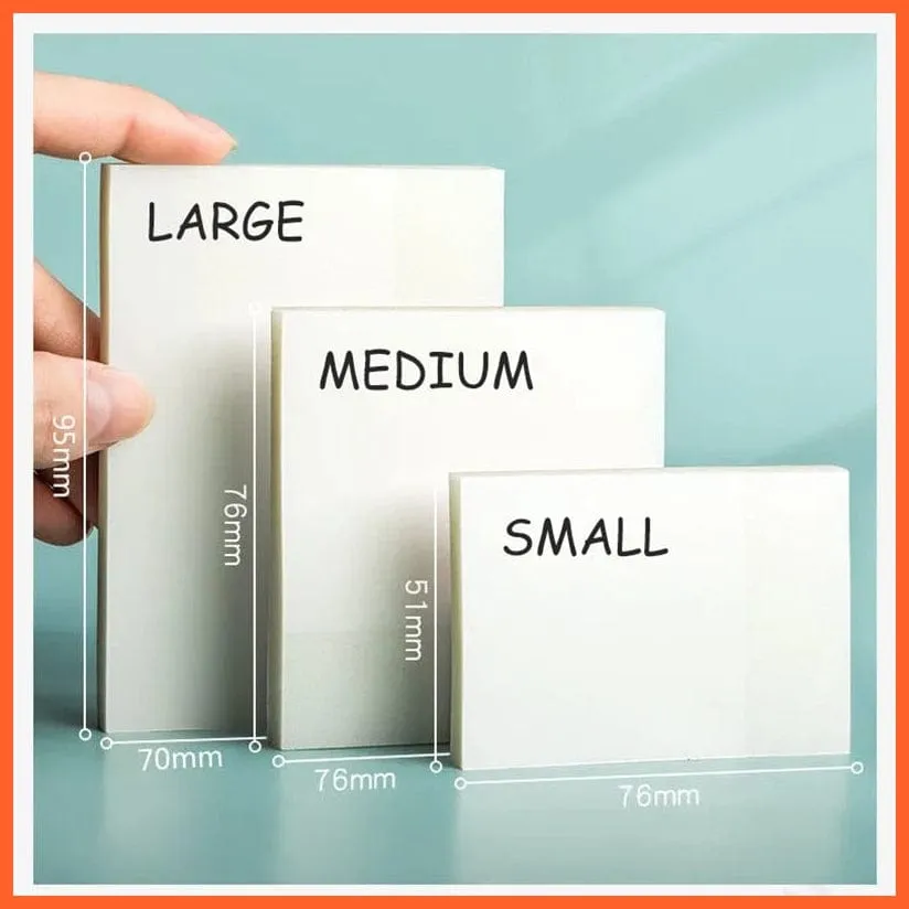 Transparent Sticky Notebook Waterproof Pet Tear Memo Pad