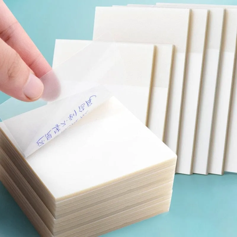 Transparent Sticky Notebook Waterproof Pet Tear Memo Pad
