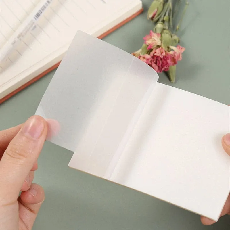 Transparent Sticky Notebook Waterproof Pet Tear Memo Pad