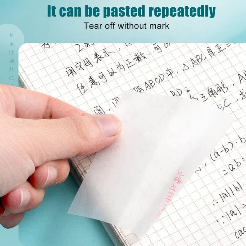 Transparent Sticky Notebook Waterproof Pet Tear Memo Pad