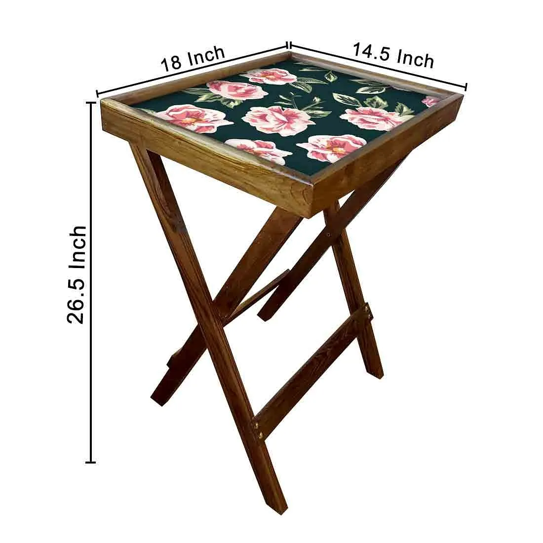 TV Trays Table Bar Snacks Serving Tables - Roses