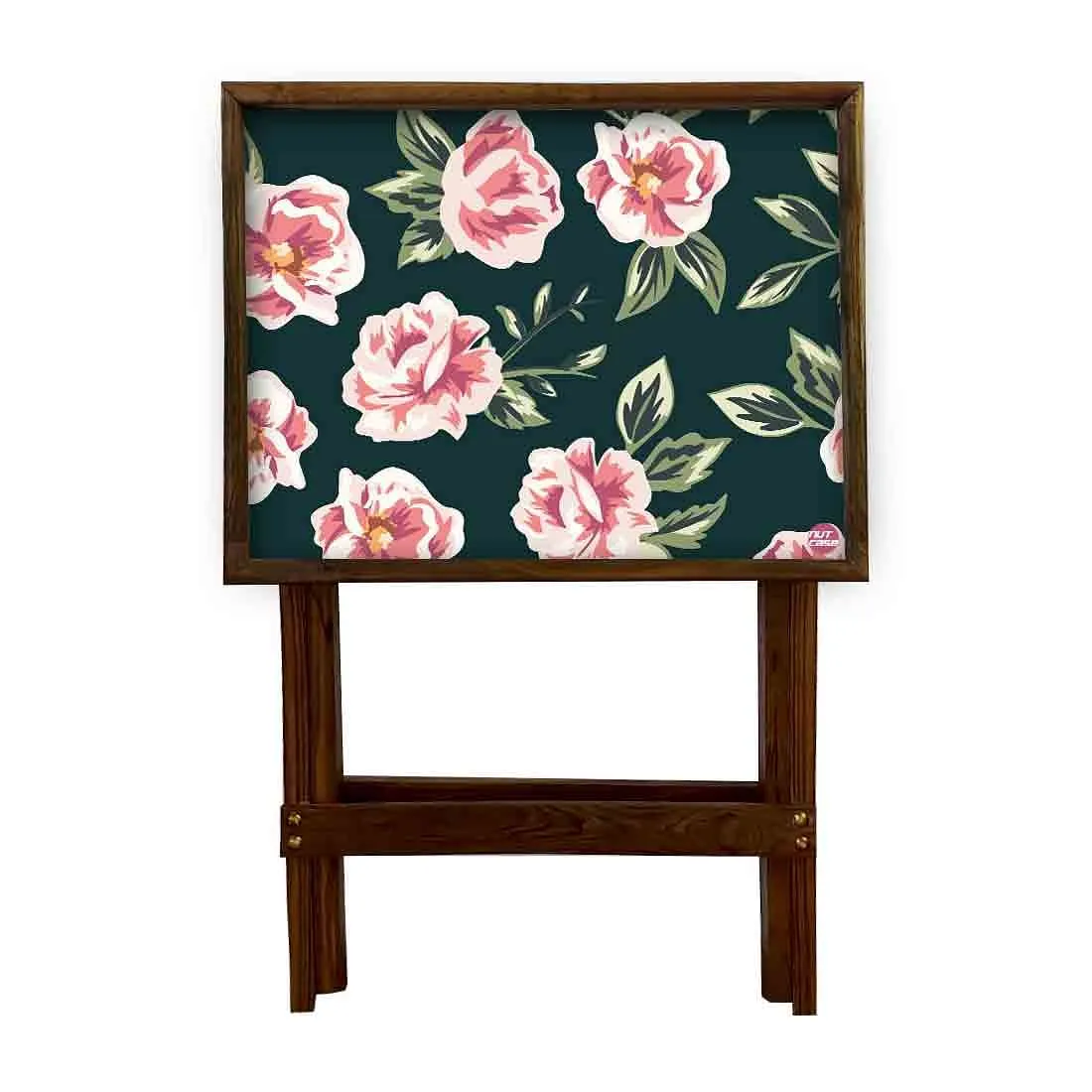 TV Trays Table Bar Snacks Serving Tables - Roses