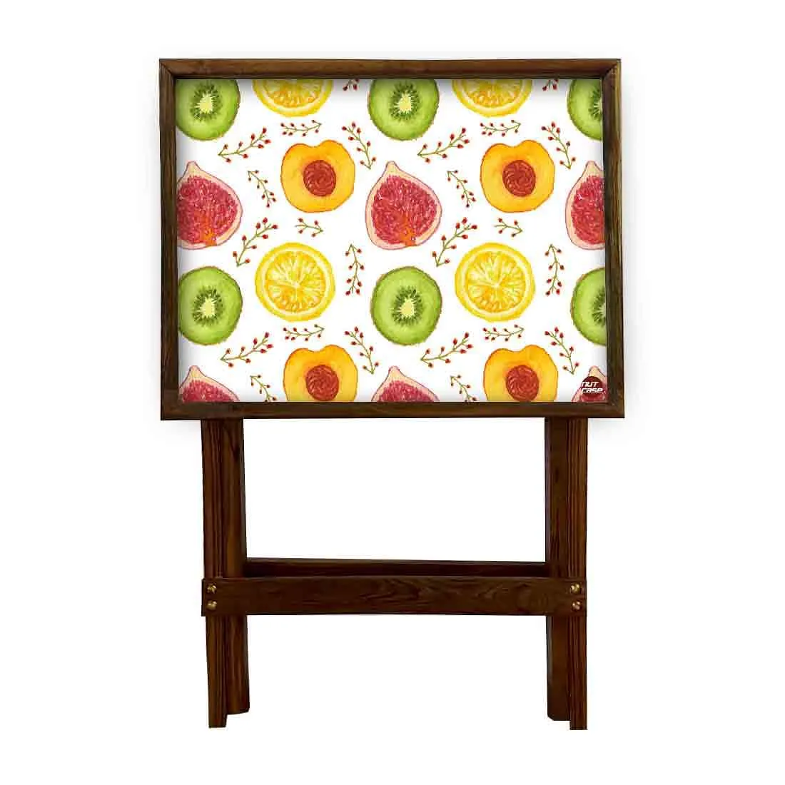 TV Trays With Stand for Kids Breakfast Serving Tables  - Fruits