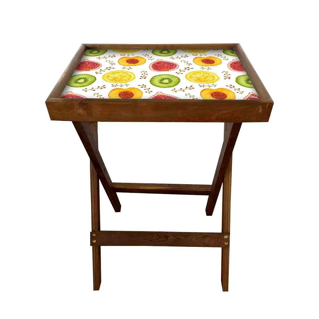 TV Trays With Stand for Kids Breakfast Serving Tables  - Fruits