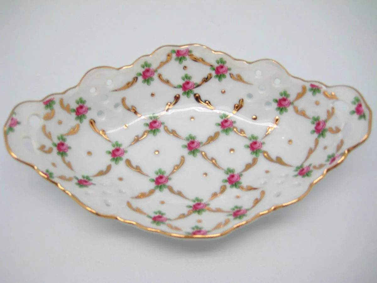 Victorian Desert Rose Dish Jewelry Box