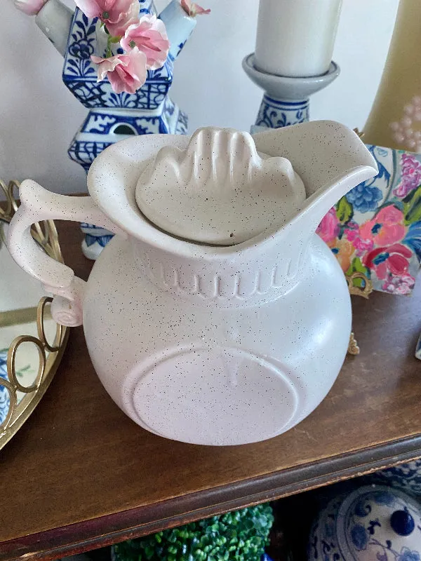 Vintage Cookie Jar/Pitcher McCoy Pottery Blue Willow Pattern with Lid