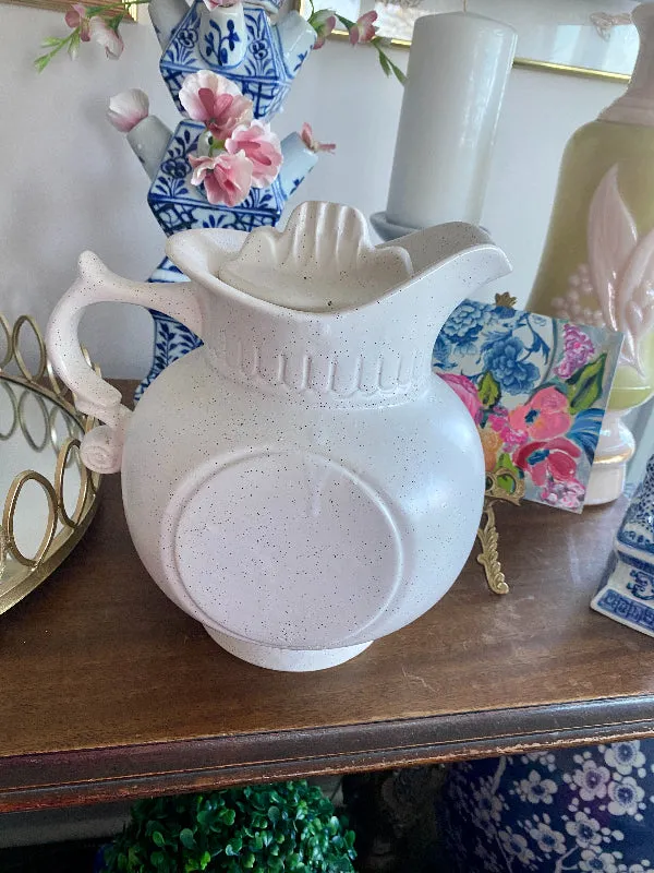 Vintage Cookie Jar/Pitcher McCoy Pottery Blue Willow Pattern with Lid