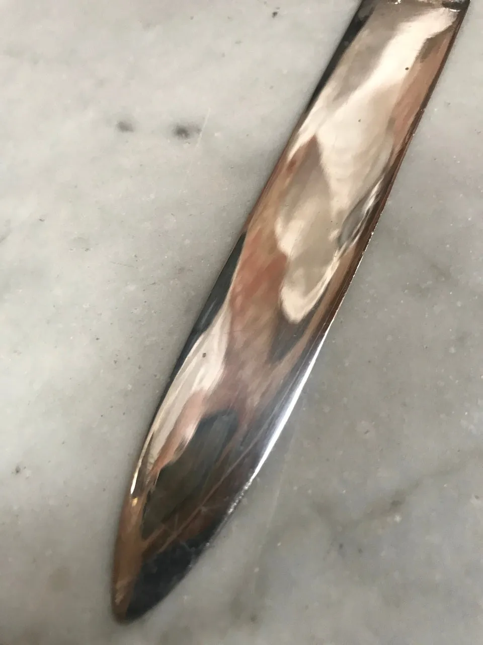 Vintage Sterling Silver Letter Opener Torchon, Italy, 1970s