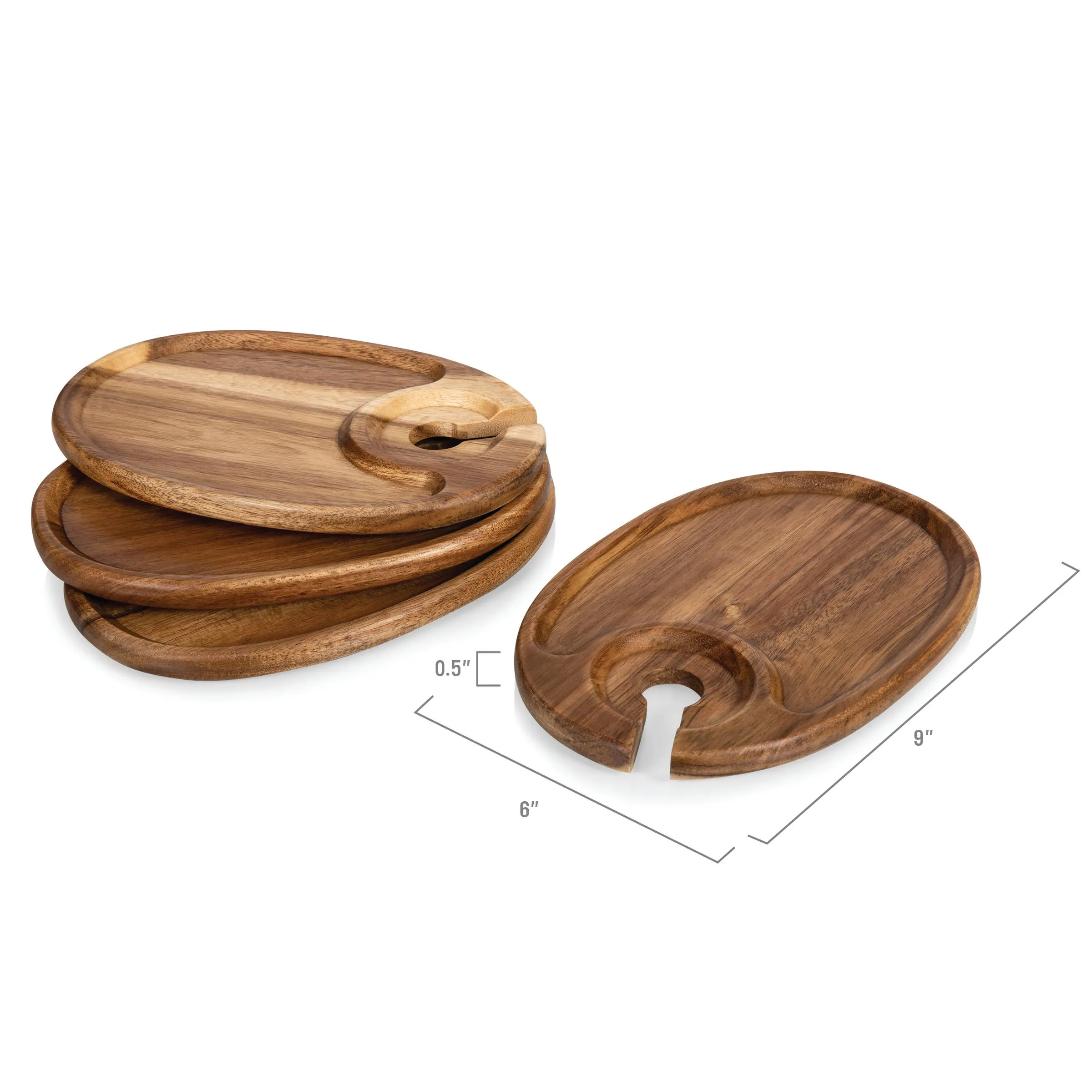 Wine Appetizer Plate Set Of 4 - Core