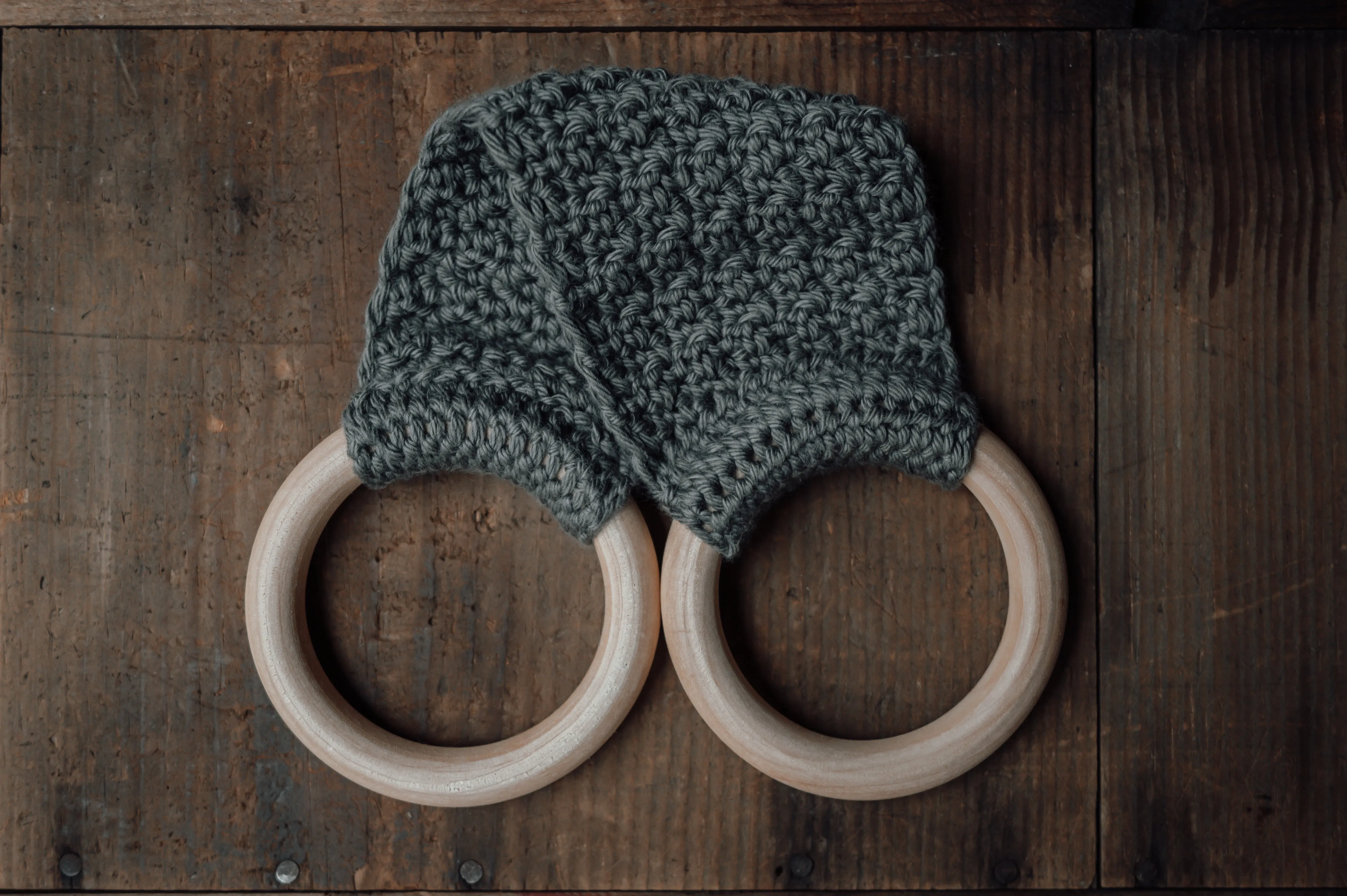 Wood Ring Towel Holders