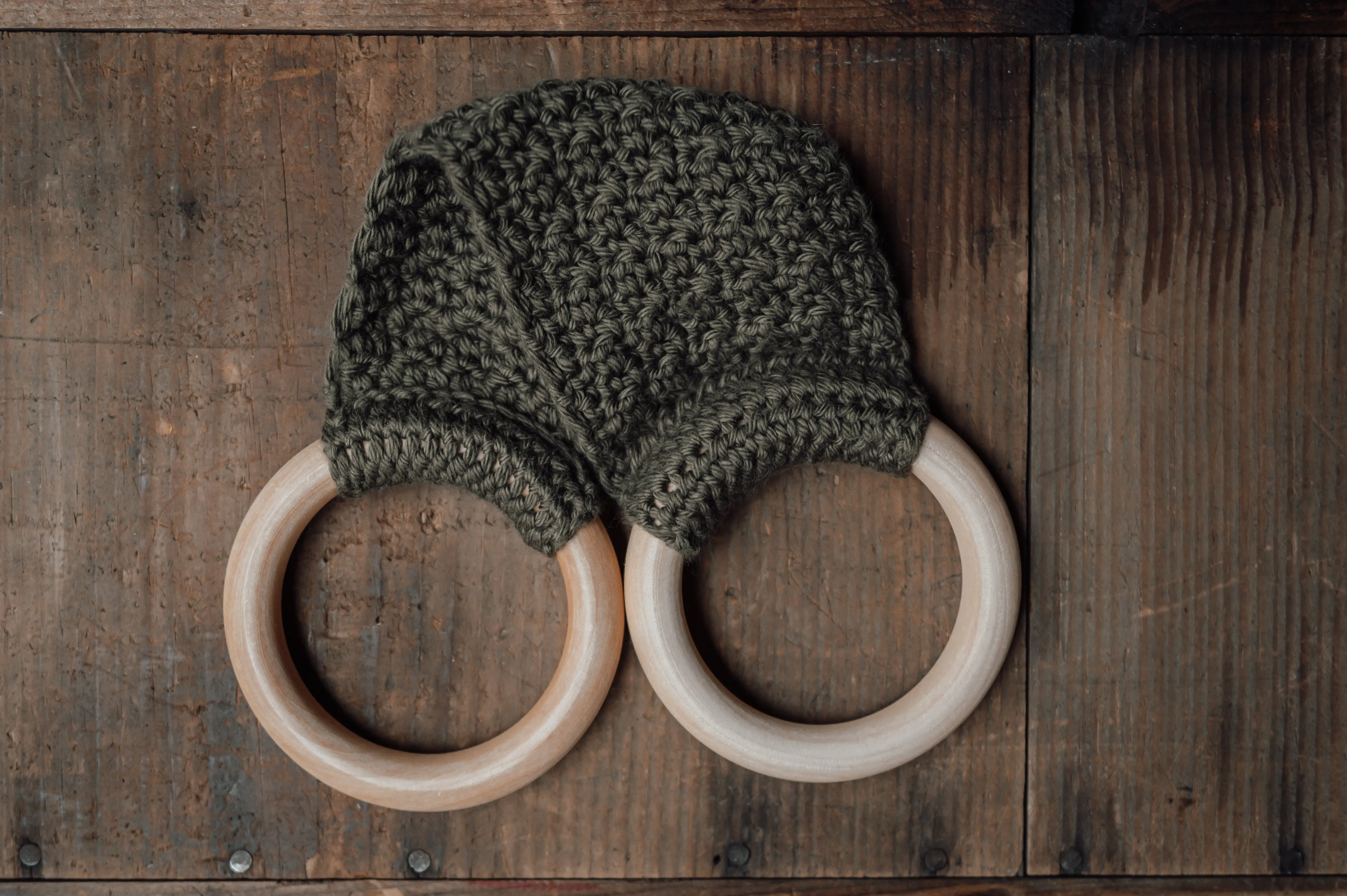 Wood Ring Towel Holders