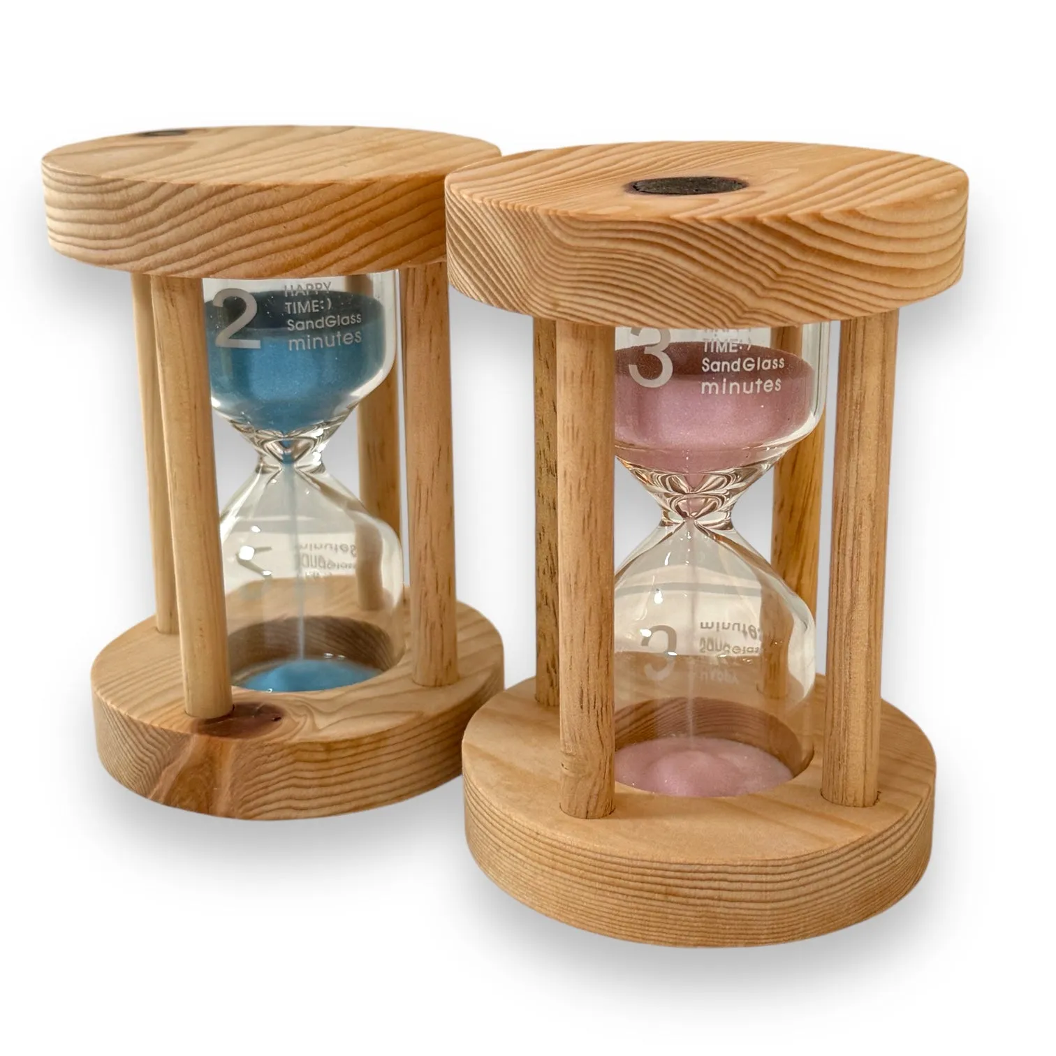 Wooden Sand Timers (Set of 4)