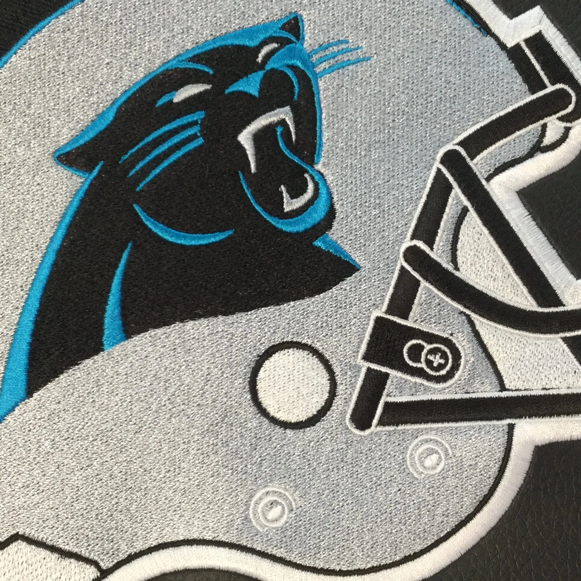 Xpression Pro Gaming Chair with  Carolina Panthers Helmet Logo