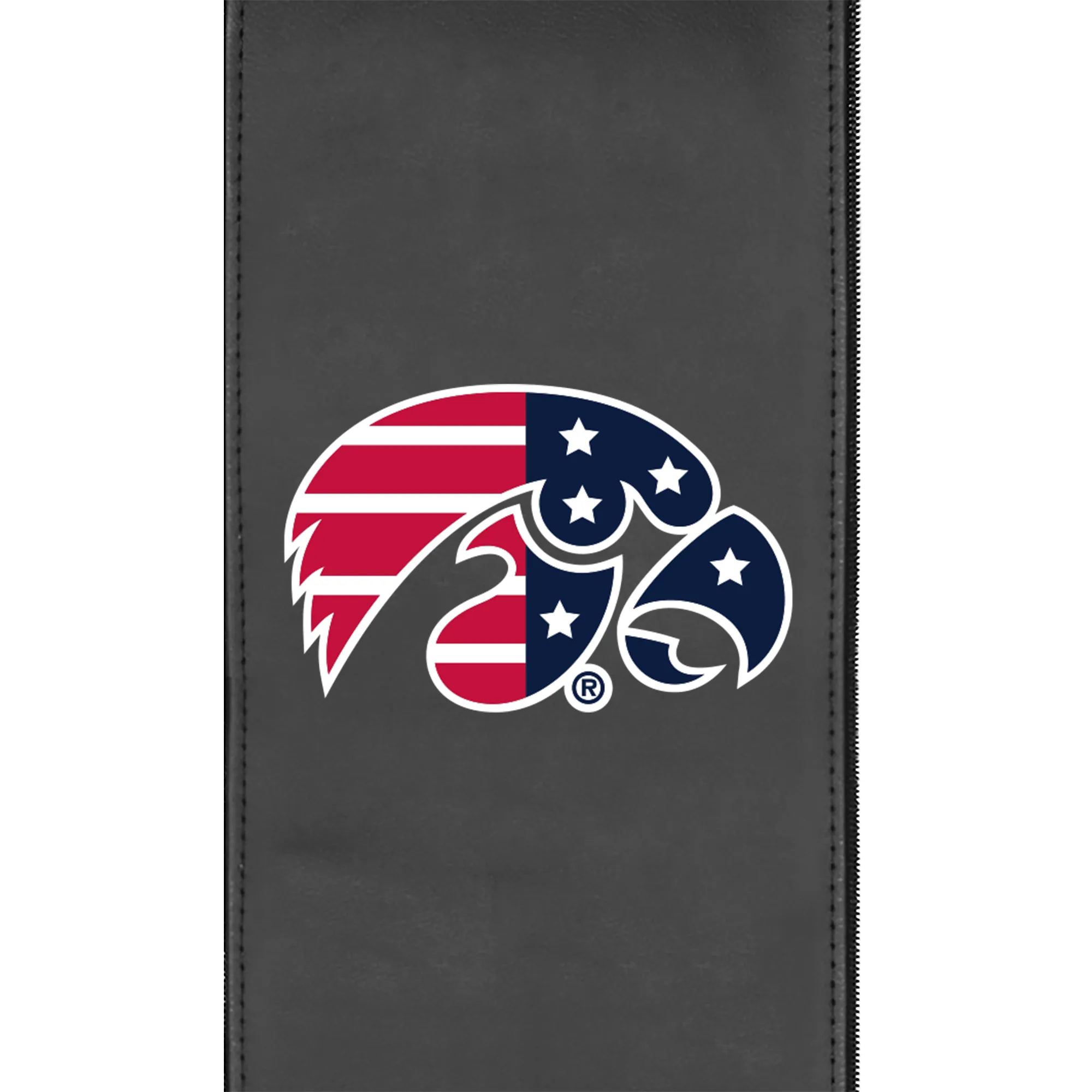 Xpression Pro Gaming Chair with Iowa Hawkeyes Patriotic Primary Logo