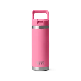 Yeti Rambler 18oz/532ml Bottle with Colour Match Straw Cap - Harbour Pink